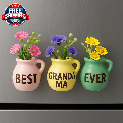 Mini vase magnets for fridge - vase,