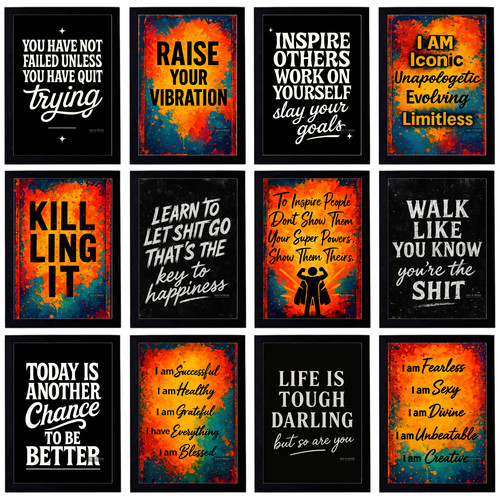Motivational vinyl fridge - motivational,